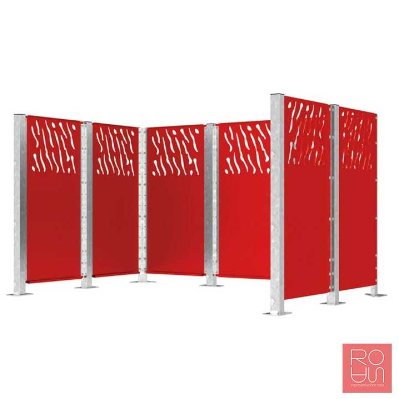 Guardacontenidors d'Acer Modular Venècia